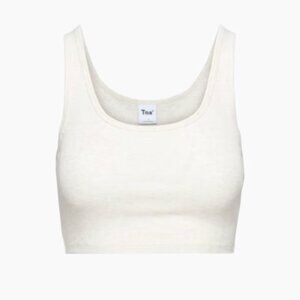 ARITIZA - Tna Cropped Rib Tank  XS, Heather Light Oatmeal